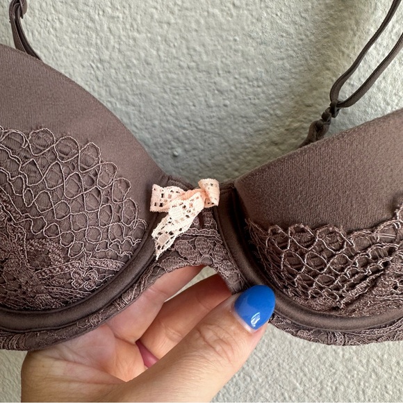 Victoria’s Secret Lined Demi Brown Bra Women’s Size 32B - Picture 3 of 7